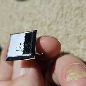 Designer cufflink single